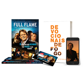 DVD Full Flame + Livro Devocionais de Fogo - Reinhard Bonnke CfaN